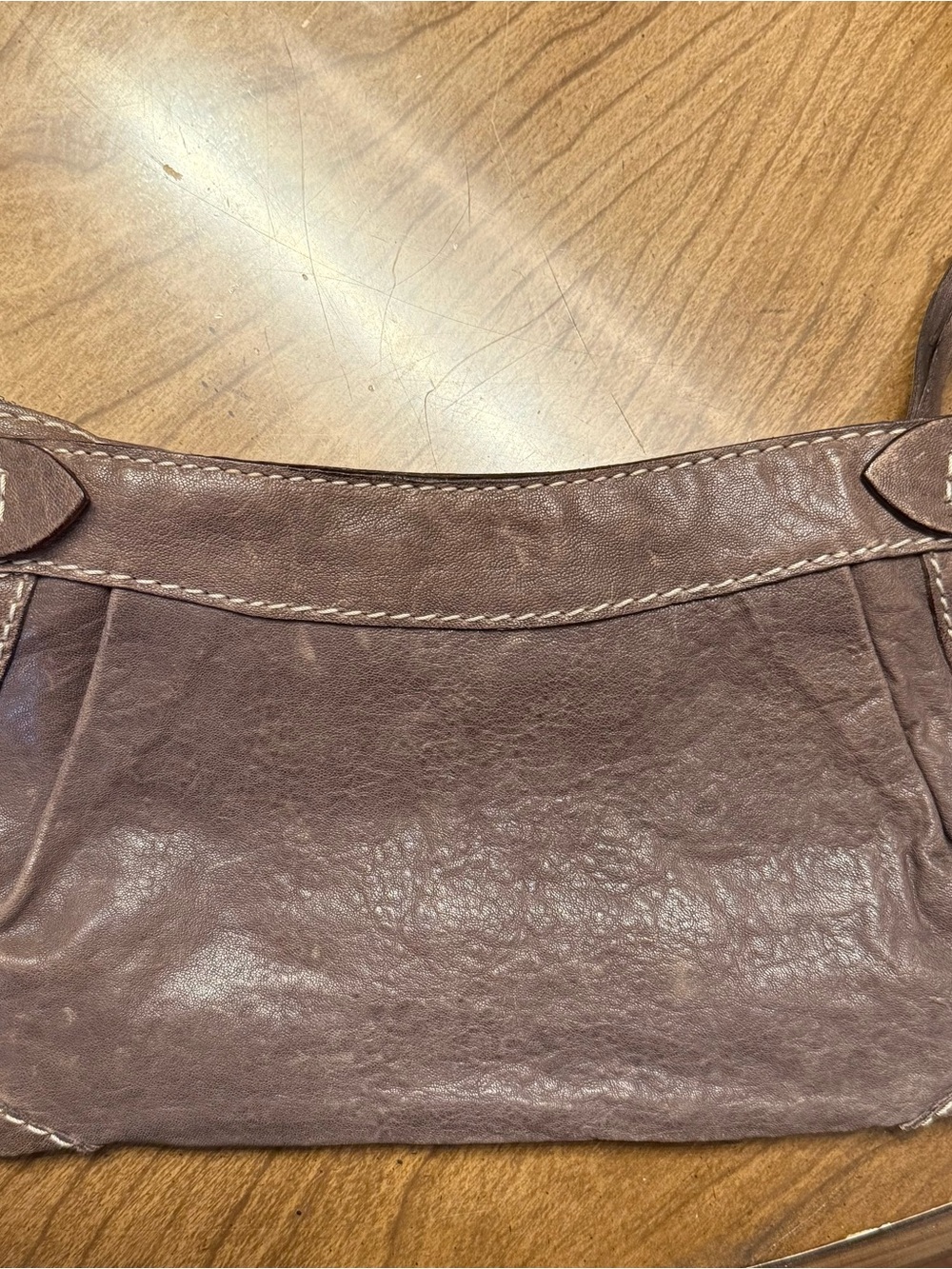 Rue21 Brown Leather Clutch Wristlet